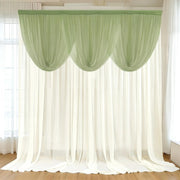 4 ft x 4 ft Sheer Chiffon Valance Curtain Backdrop Drapery Panel
