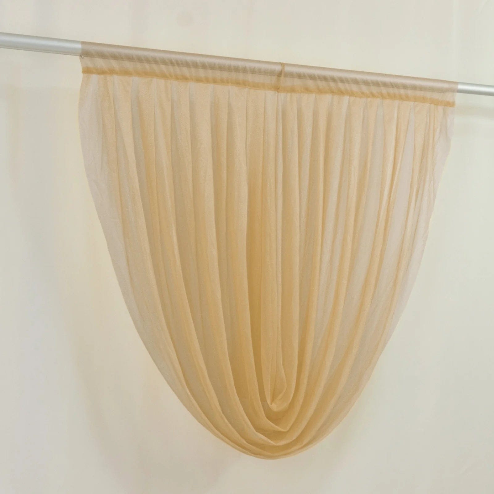 4 ft x 4 ft Sheer Chiffon Valance Curtain Backdrop Drapery Panel