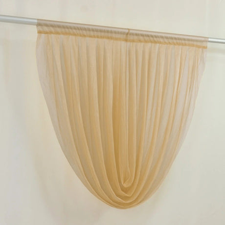 4 ft x 4 ft Sheer Chiffon Valance Curtain Backdrop Drapery Panel
