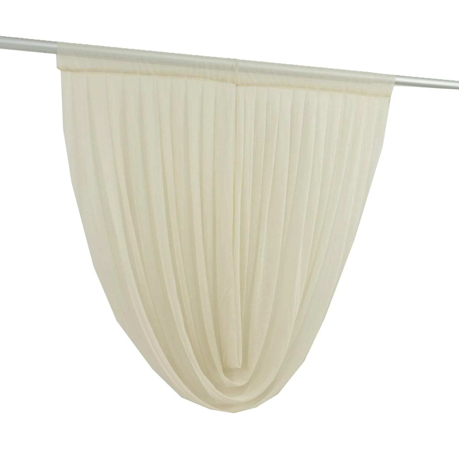 4 ft x 4 ft Sheer Chiffon Valance Curtain Backdrop Drapery Panel