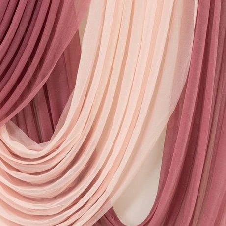 4 ft x 4 ft Sheer Chiffon Valance Curtain Backdrop Drapery Panel
