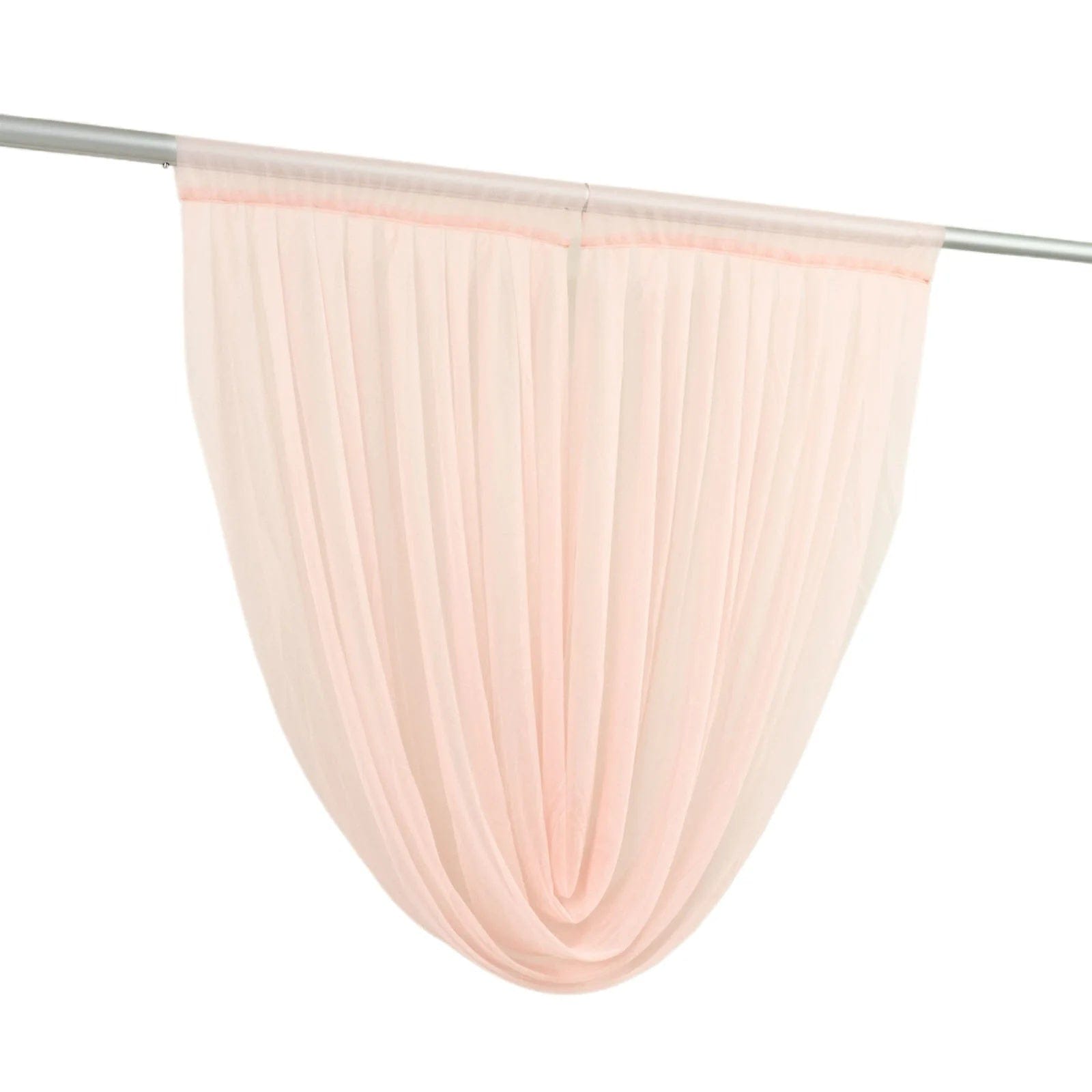 4 ft x 4 ft Sheer Chiffon Valance Curtain Backdrop Drapery Panel