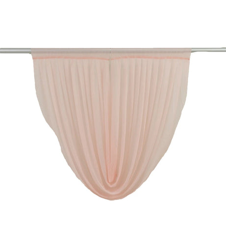 4 ft x 4 ft Sheer Chiffon Valance Curtain Backdrop Drapery Panel CUR_PANCHIF01_VAL_4FT_046