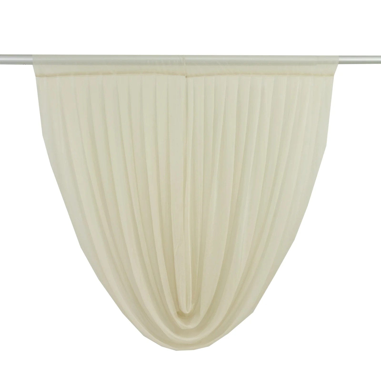 4 ft x 4 ft Sheer Chiffon Valance Curtain Backdrop Drapery Panel CUR_PANCHIF01_VAL_4FT_081