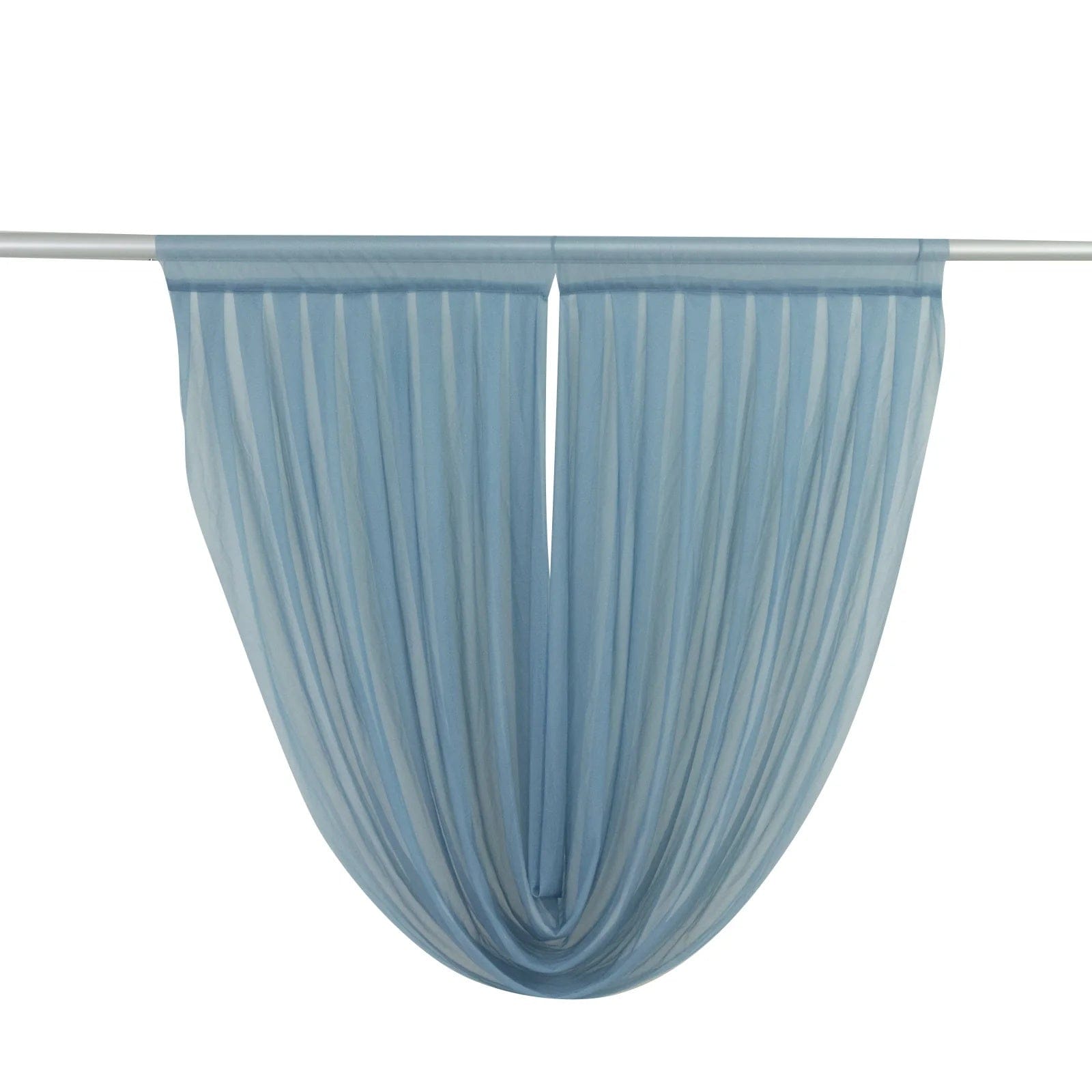4 ft x 4 ft Sheer Chiffon Valance Curtain Backdrop Drapery Panel CUR_PANCHIF01_VAL_4FT_086