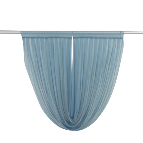4 ft x 4 ft Sheer Chiffon Valance Curtain Backdrop Drapery Panel CUR_PANCHIF01_VAL_4FT_086
