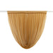 4 ft x 4 ft Sheer Chiffon Valance Curtain Backdrop Drapery Panel CUR_PANCHIF01_VAL_4FT_GOLD