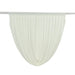 4 ft x 4 ft Sheer Chiffon Valance Curtain Backdrop Drapery Panel CUR_PANCHIF01_VAL_4FT_IVR