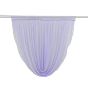 4 ft x 4 ft Sheer Chiffon Valance Curtain Backdrop Drapery Panel CUR_PANCHIF01_VAL_4FT_LAV