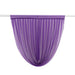 4 ft x 4 ft Sheer Chiffon Valance Curtain Backdrop Drapery Panel CUR_PANCHIF01_VAL_4FT_PURP