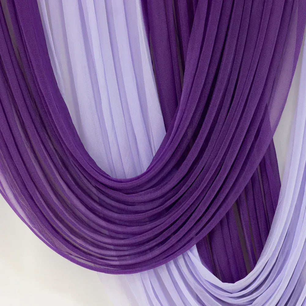 4 ft x 5 ft Sheer Chiffon Valance Curtain Backdrop Drapery Panel