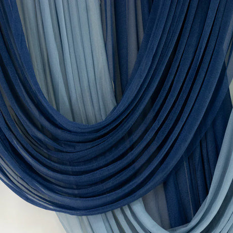 4 ft x 5 ft Sheer Chiffon Valance Curtain Backdrop Drapery Panel