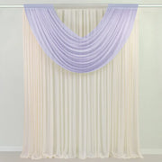 4 ft x 5 ft Sheer Chiffon Valance Curtain Backdrop Drapery Panel