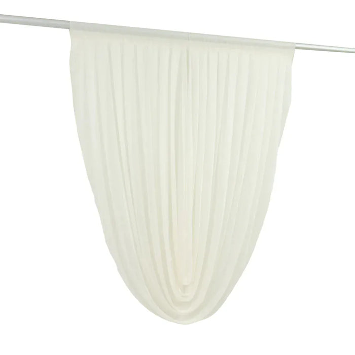 4 ft x 5 ft Sheer Chiffon Valance Curtain Backdrop Drapery Panel