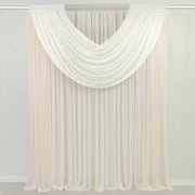 4 ft x 5 ft Sheer Chiffon Valance Curtain Backdrop Drapery Panel