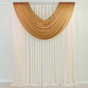 4 ft x 5 ft Sheer Chiffon Valance Curtain Backdrop Drapery Panel