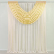 4 ft x 5 ft Sheer Chiffon Valance Curtain Backdrop Drapery Panel