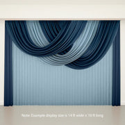 4 ft x 5 ft Sheer Chiffon Valance Curtain Backdrop Drapery Panel