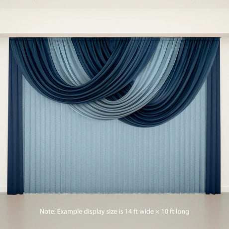 4 ft x 5 ft Sheer Chiffon Valance Curtain Backdrop Drapery Panel