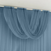 4 ft x 5 ft Sheer Chiffon Valance Curtain Backdrop Drapery Panel CUR_PANCHIF01_VAL_5FT_086