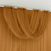 4 ft x 5 ft Sheer Chiffon Valance Curtain Backdrop Drapery Panel CUR_PANCHIF01_VAL_5FT_GOLD