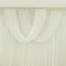 4 ft x 5 ft Sheer Chiffon Valance Curtain Backdrop Drapery Panel CUR_PANCHIF01_VAL_5FT_IVR