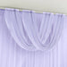 4 ft x 5 ft Sheer Chiffon Valance Curtain Backdrop Drapery Panel CUR_PANCHIF01_VAL_5FT_LAV