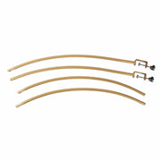 4 ft x 6 ft Round Top Over The Table Rod Stand Metal Arch with Clamps - Gold BKDP_STND_12_RND_GOLD