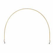 4 ft x 6 ft Round Top Over The Table Rod Stand Metal Arch with Clamps - Gold BKDP_STND_12_RND_GOLD