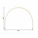 4 ft x 6 ft Round Top Over The Table Rod Stand Metal Arch with Clamps - Gold BKDP_STND_12_RND_GOLD