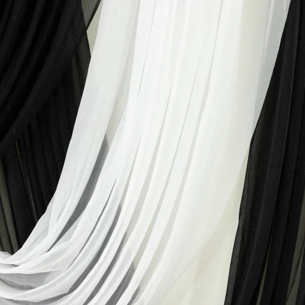 4 ft x 6 ft Sheer Chiffon Valance Curtain Backdrop Drapery Panel