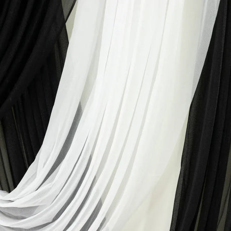 4 ft x 6 ft Sheer Chiffon Valance Curtain Backdrop Drapery Panel