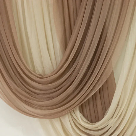 4 ft x 6 ft Sheer Chiffon Valance Curtain Backdrop Drapery Panel