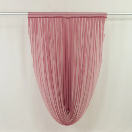 4 ft x 6 ft Sheer Chiffon Valance Curtain Backdrop Drapery Panel