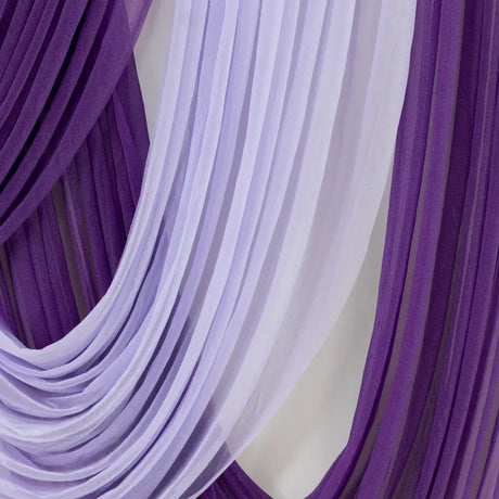 4 ft x 6 ft Sheer Chiffon Valance Curtain Backdrop Drapery Panel