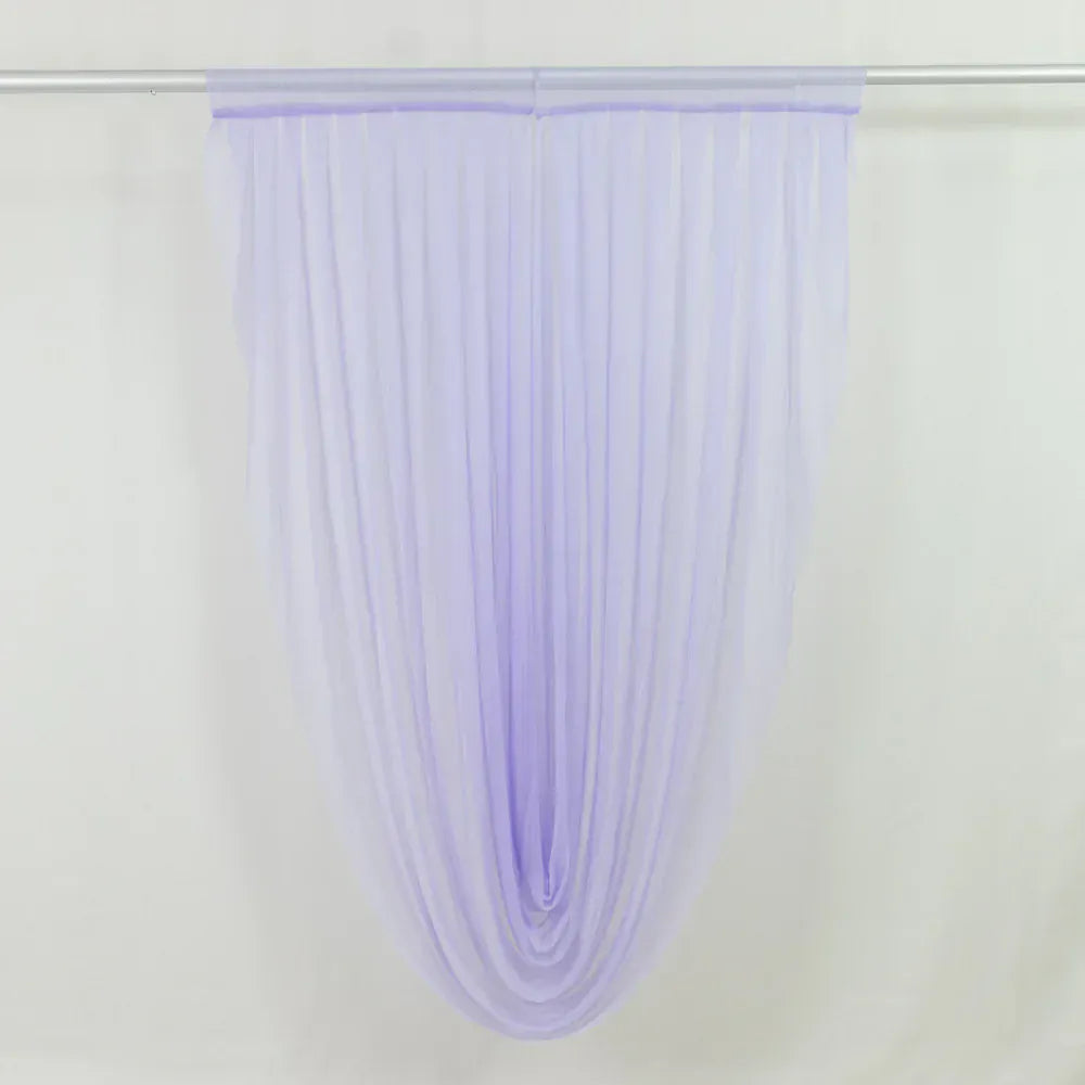 4 ft x 6 ft Sheer Chiffon Valance Curtain Backdrop Drapery Panel