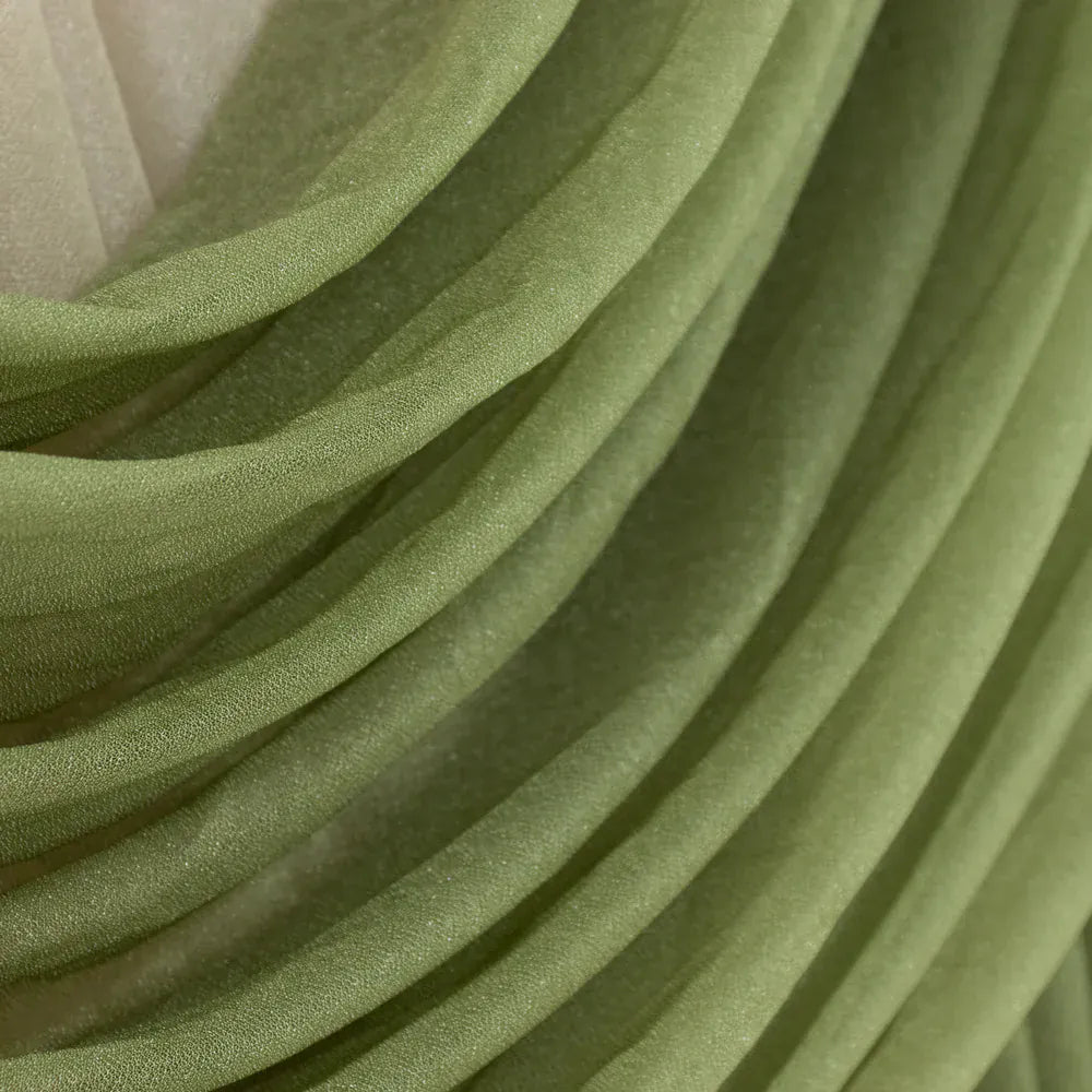 4 ft x 6 ft Sheer Chiffon Valance Curtain Backdrop Drapery Panel