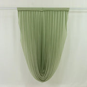4 ft x 6 ft Sheer Chiffon Valance Curtain Backdrop Drapery Panel