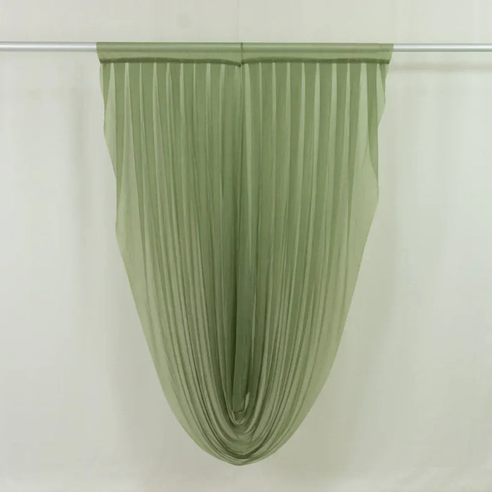 4 ft x 6 ft Sheer Chiffon Valance Curtain Backdrop Drapery Panel