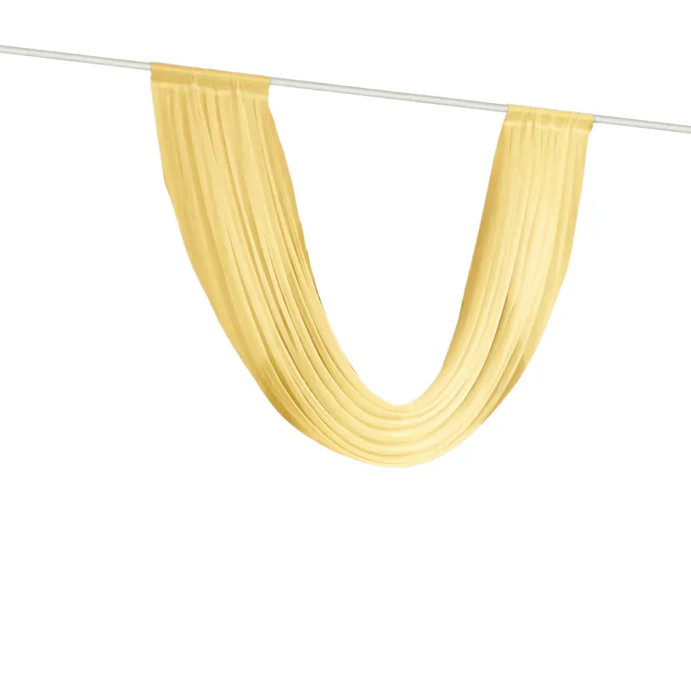 4 ft x 6 ft Sheer Chiffon Valance Curtain Backdrop Drapery Panel
