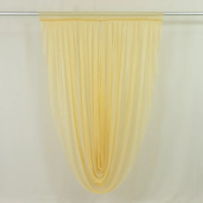 4 ft x 6 ft Sheer Chiffon Valance Curtain Backdrop Drapery Panel