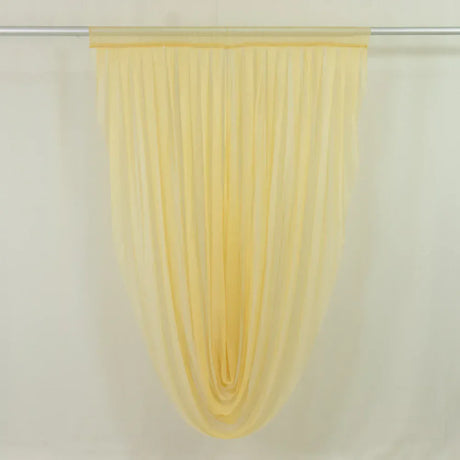 4 ft x 6 ft Sheer Chiffon Valance Curtain Backdrop Drapery Panel