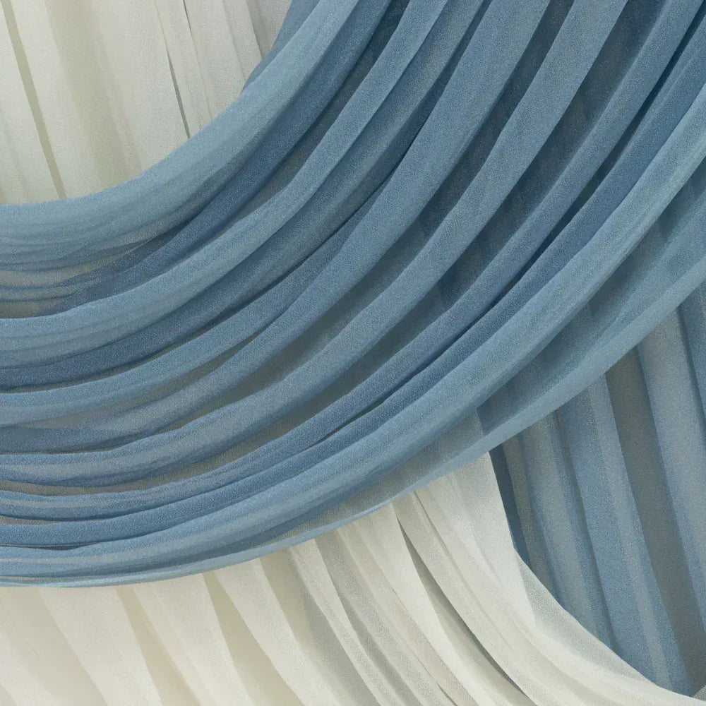 4 ft x 6 ft Sheer Chiffon Valance Curtain Backdrop Drapery Panel