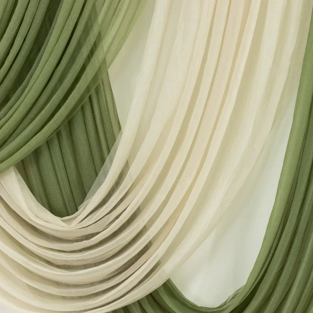 4 ft x 6 ft Sheer Chiffon Valance Curtain Backdrop Drapery Panel