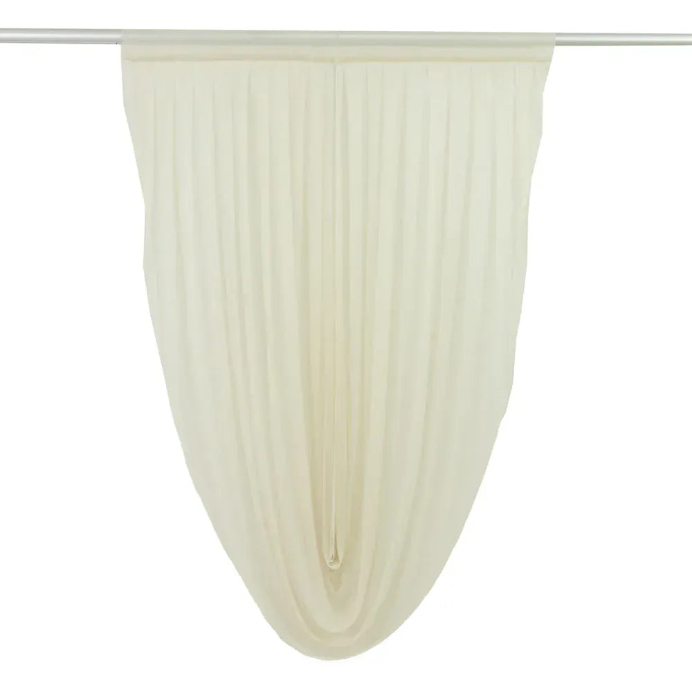 4 ft x 6 ft Sheer Chiffon Valance Curtain Backdrop Drapery Panel
