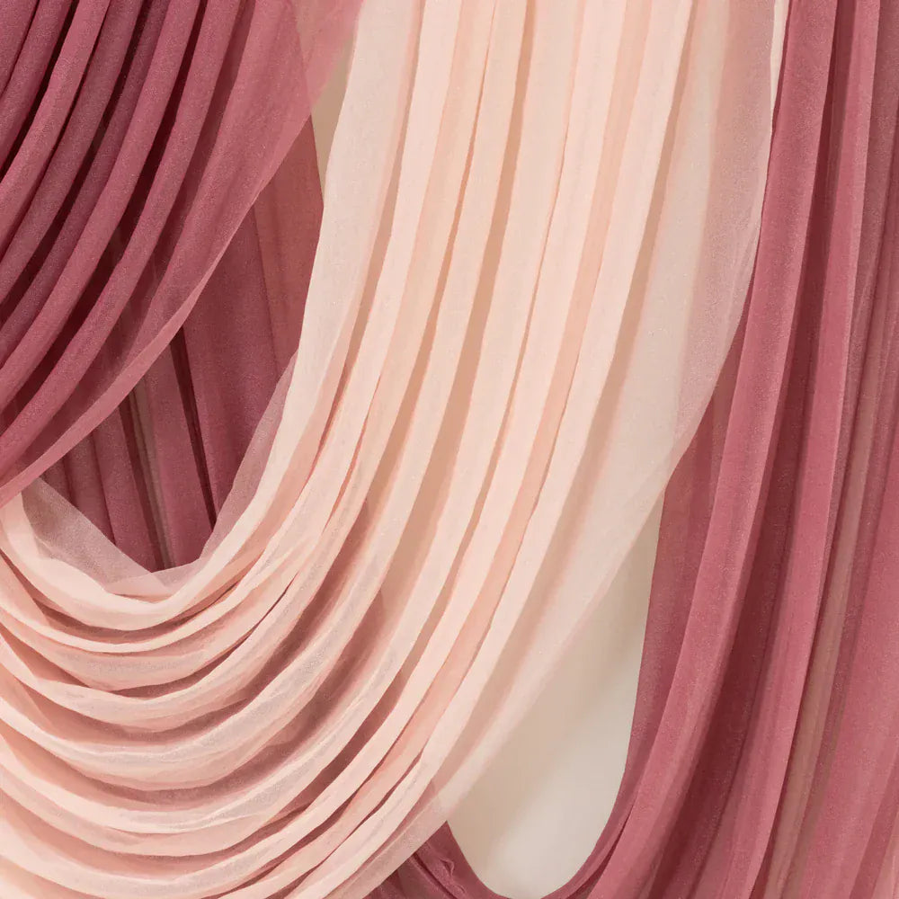 4 ft x 6 ft Sheer Chiffon Valance Curtain Backdrop Drapery Panel