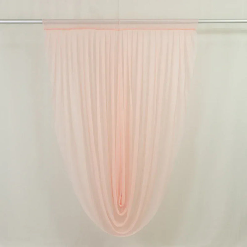 4 ft x 6 ft Sheer Chiffon Valance Curtain Backdrop Drapery Panel