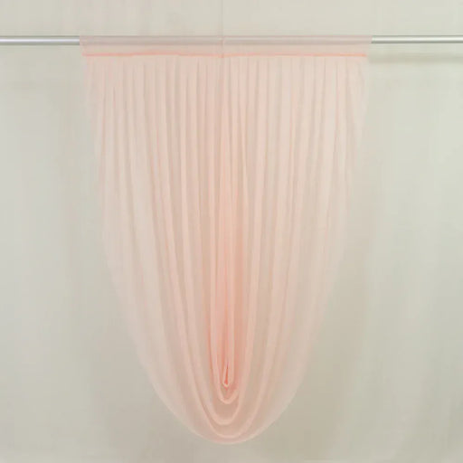 4 ft x 6 ft Sheer Chiffon Valance Curtain Backdrop Drapery Panel