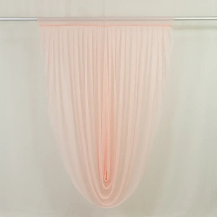 4 ft x 6 ft Sheer Chiffon Valance Curtain Backdrop Drapery Panel