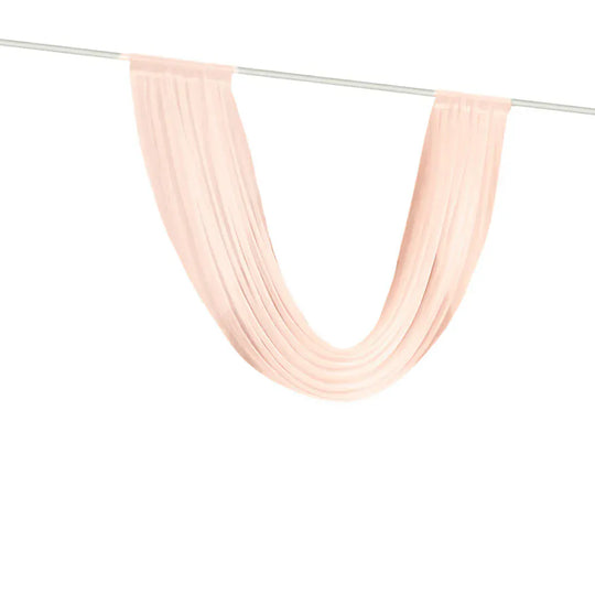 4 ft x 6 ft Sheer Chiffon Valance Curtain Backdrop Drapery Panel CUR_PANCHIF01_VAL_6FT_046